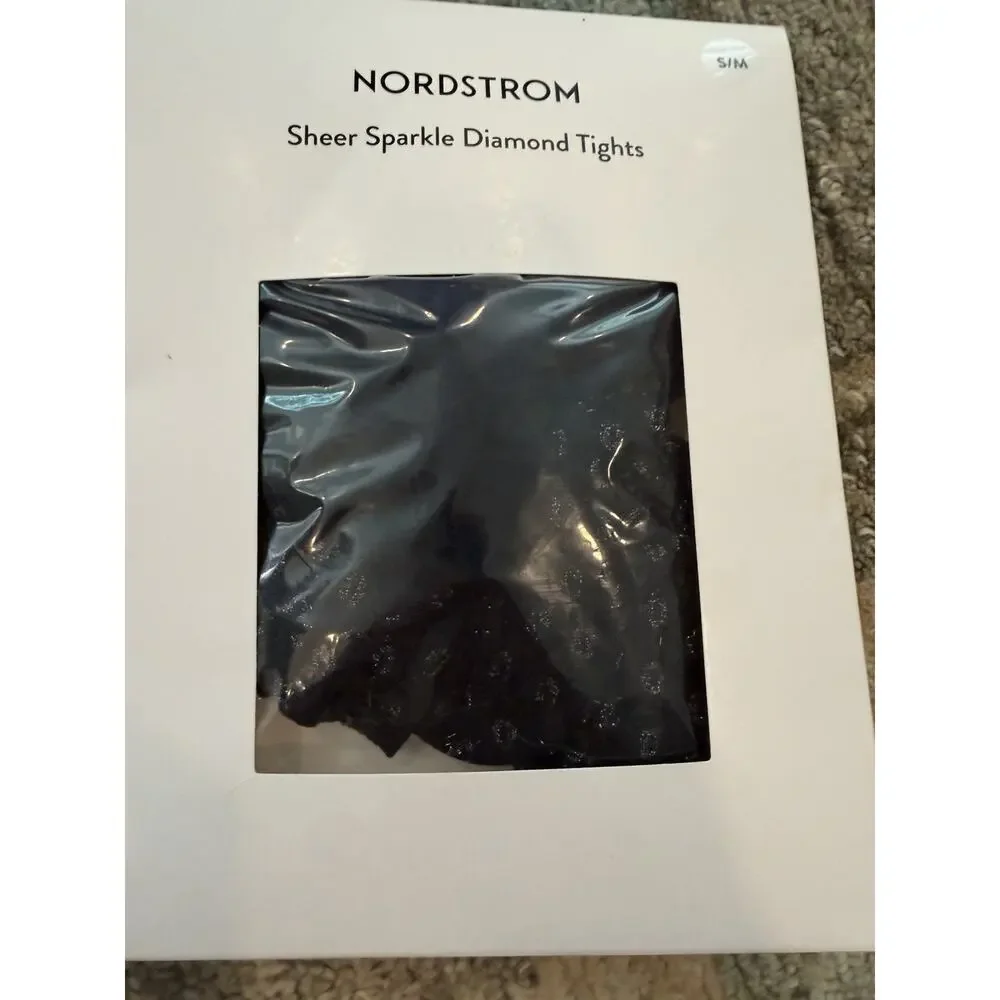 Nordstrom Tights 3 Pairs Black Womens Sz S/M NWT